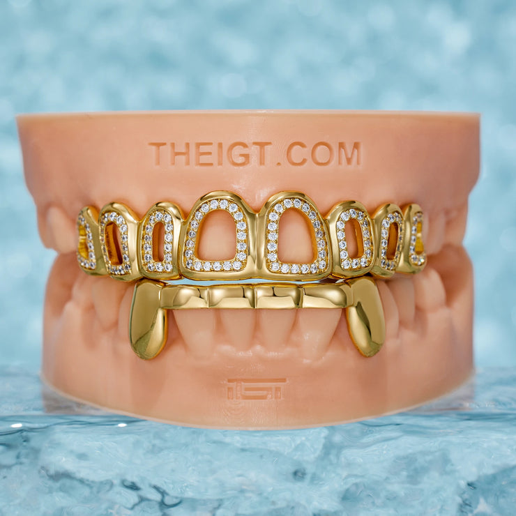 CUSTOM ICED OUT OPEN-FACE GRILLZ