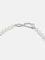 S925 Moissanite Double Sided Smiley & Sad Face Pearl Chain