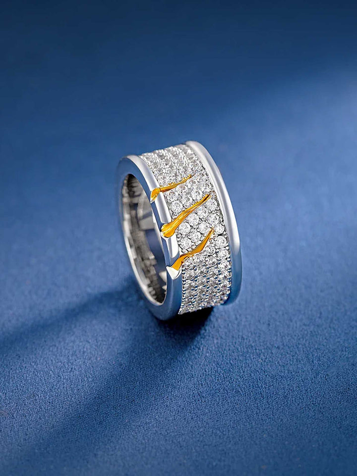S925 Moissanite Claw Scratch Ring