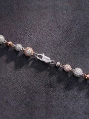 Made To Order Moissanite Iced Ball Chain Or Bracelet