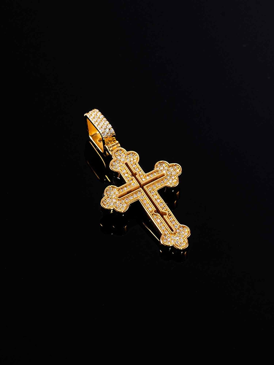 S925 moissanite Micro Cross Pendant