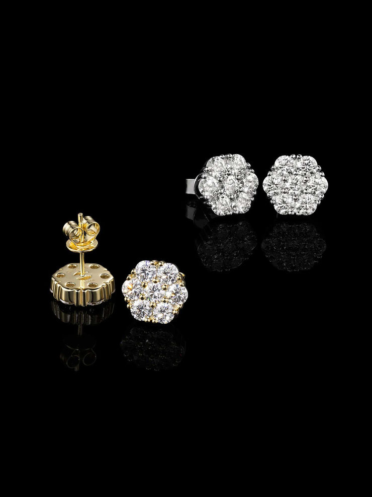 $199 Get Two Pairs Of VVS Earrings-Total 8.4ct