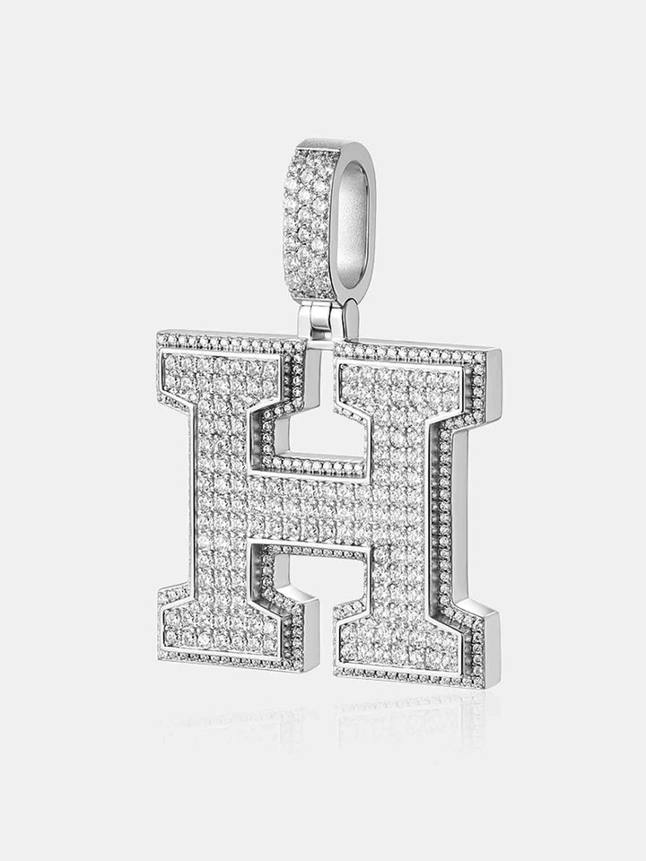 Custom Made H Moissanite Pendant