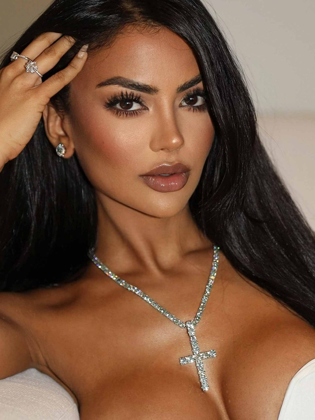 S925 Rare Blue Moissanite Tennis Chain