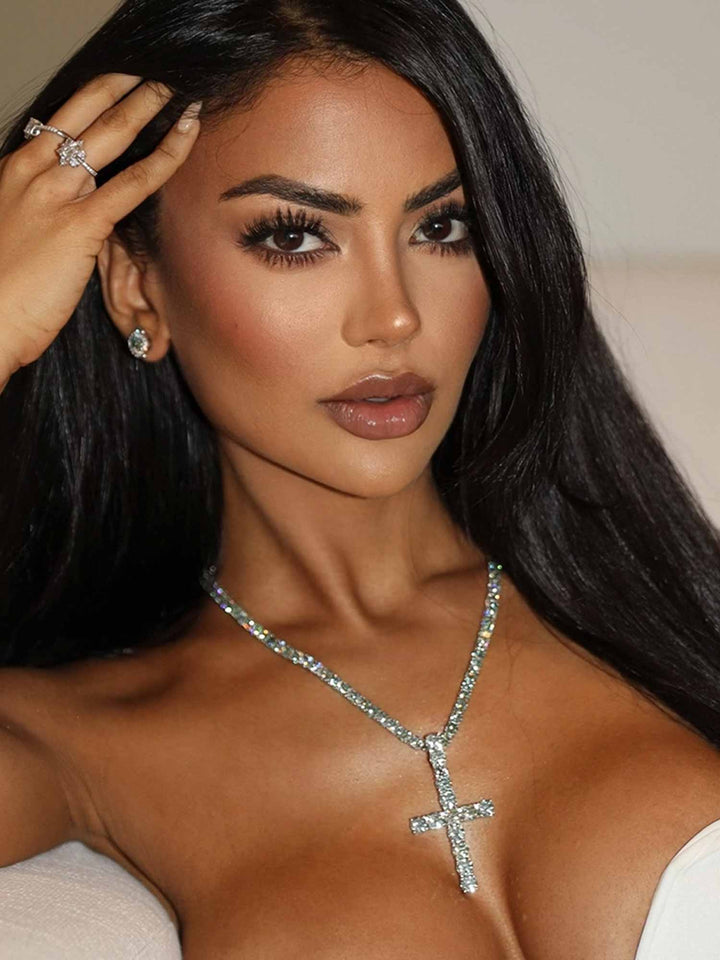 S925 Rare Blue Moissanite Tennis Chain