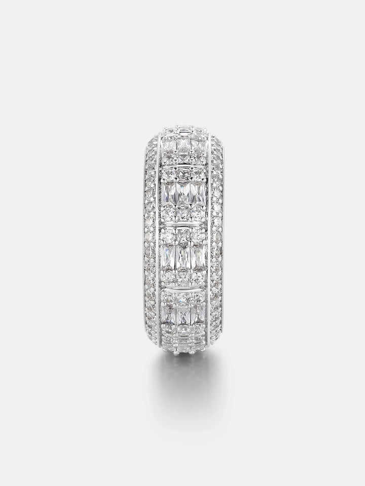 Multi Row Moissanite Baguette Ring 1.9ctw