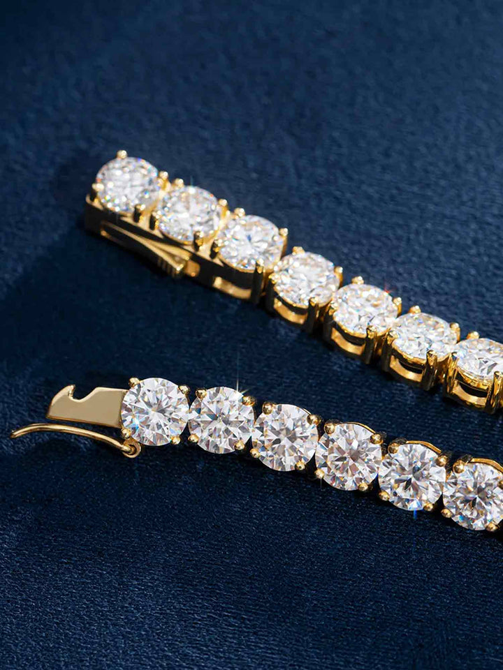 925 Sterling Silver Moissanite Tennis Bracelet