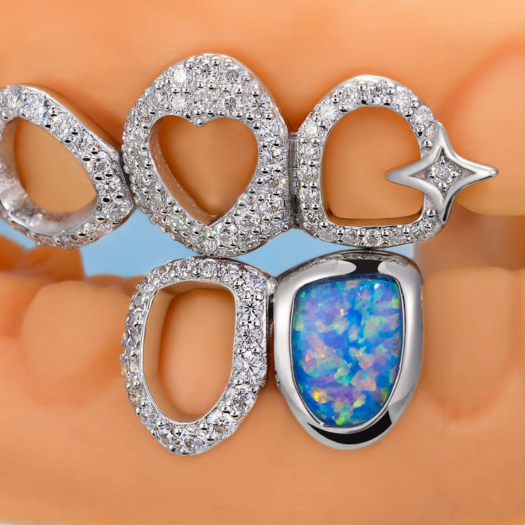 Star & Opal Diamond Grillz