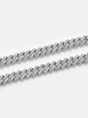 5MM S925 Moissanite Prong Cuban Bracelet Or Chain