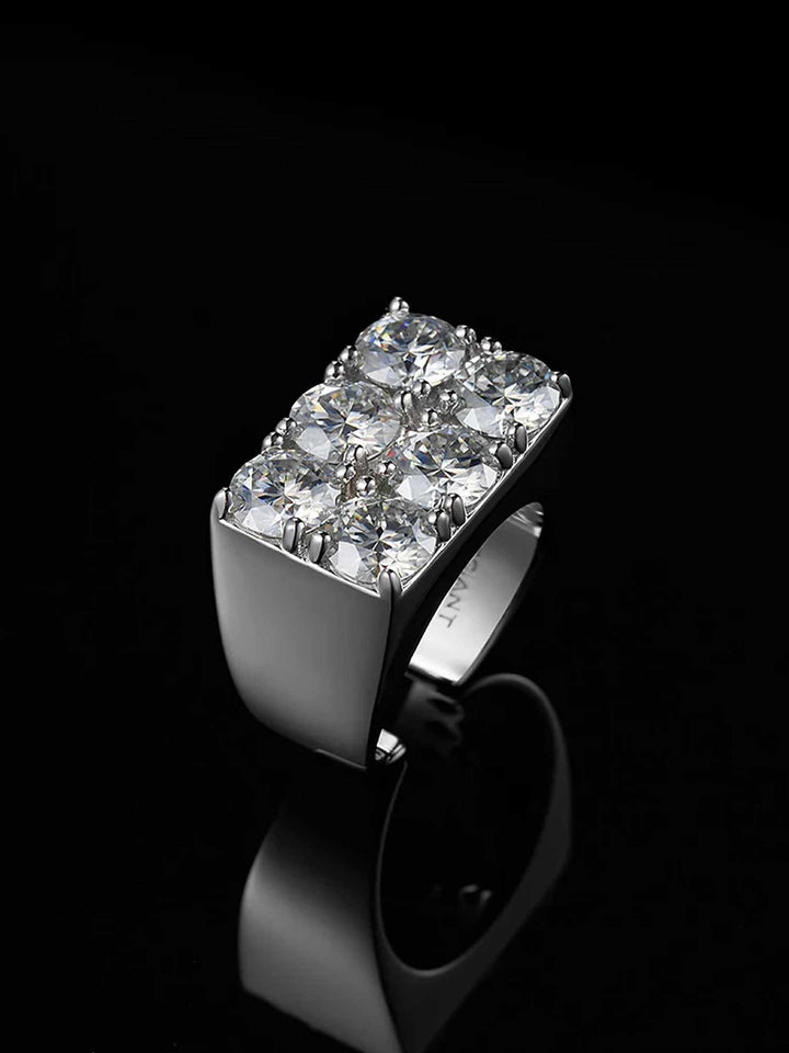 6CT S925 RECTANGULAR MOISSANITE RING