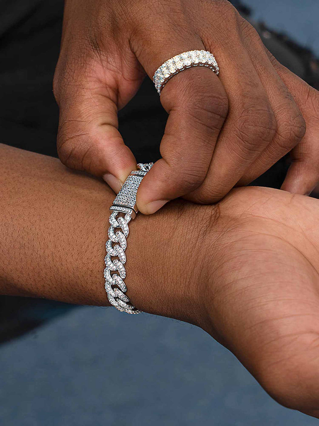 Moissanite Bracelet & Moissanite Ring Set [2PCS/SET]