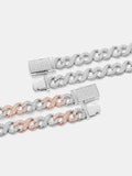 10mm S925 Moissanite Infinity Link Bracelet