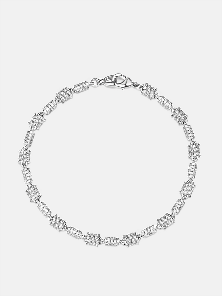 5mm Moissanite Spiral Knot Chain Or Bracelet