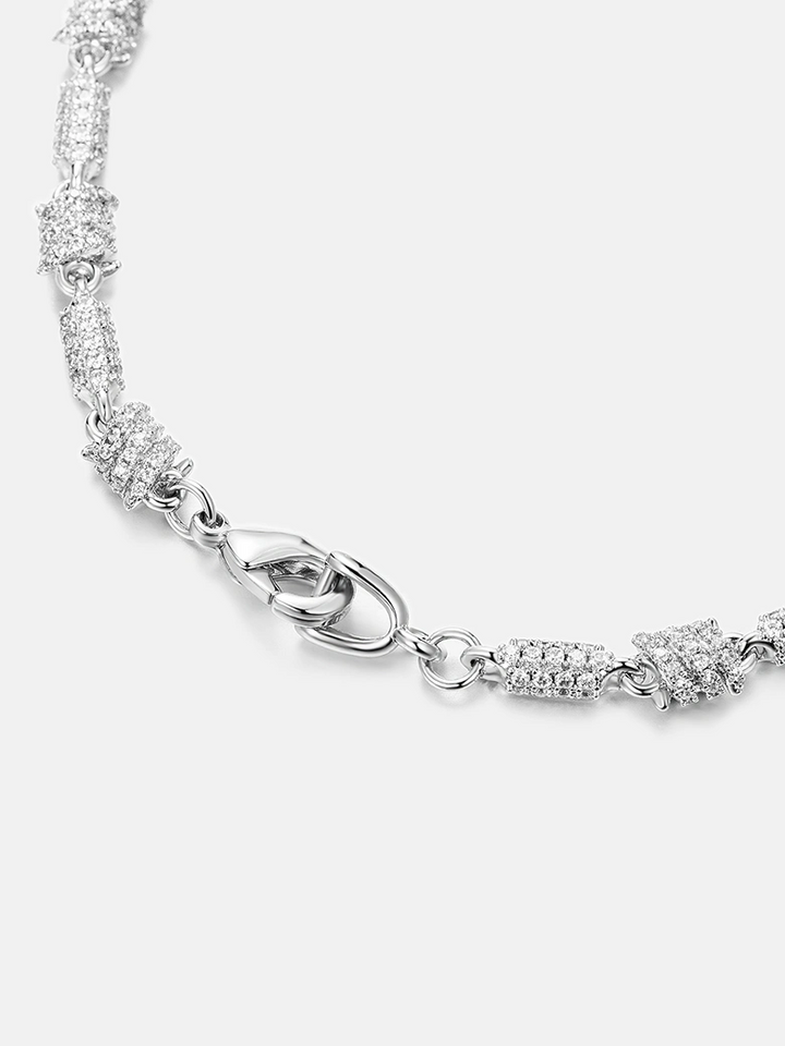 5mm Moissanite Spiral Knot Chain Or Bracelet