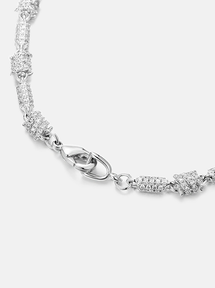 Made To Order 5mm Moissanite Spiral Knot Chain Or Bracelet