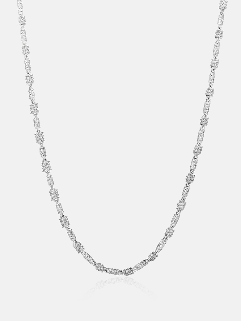 5mm Moissanite Spiral Knot Chain Or Bracelet