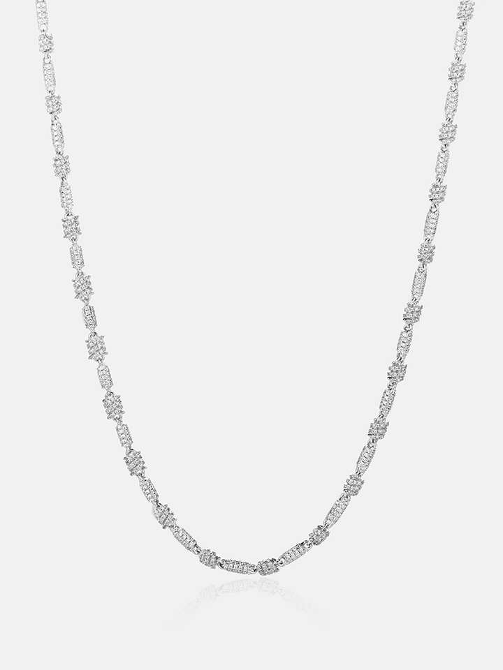5mm Moissanite Spiral Knot Chain Or Bracelet