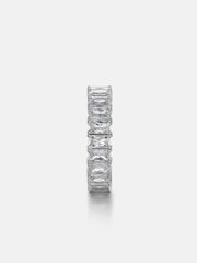 5mm Radiant Cut Moissanite Eternity Ring