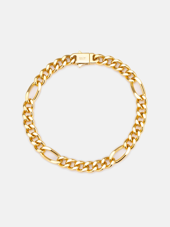 5mm S925 Figaro Cuban Chain Or Bracelet