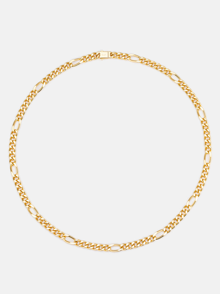 5mm S925 Figaro Cuban Chain Or Bracelet