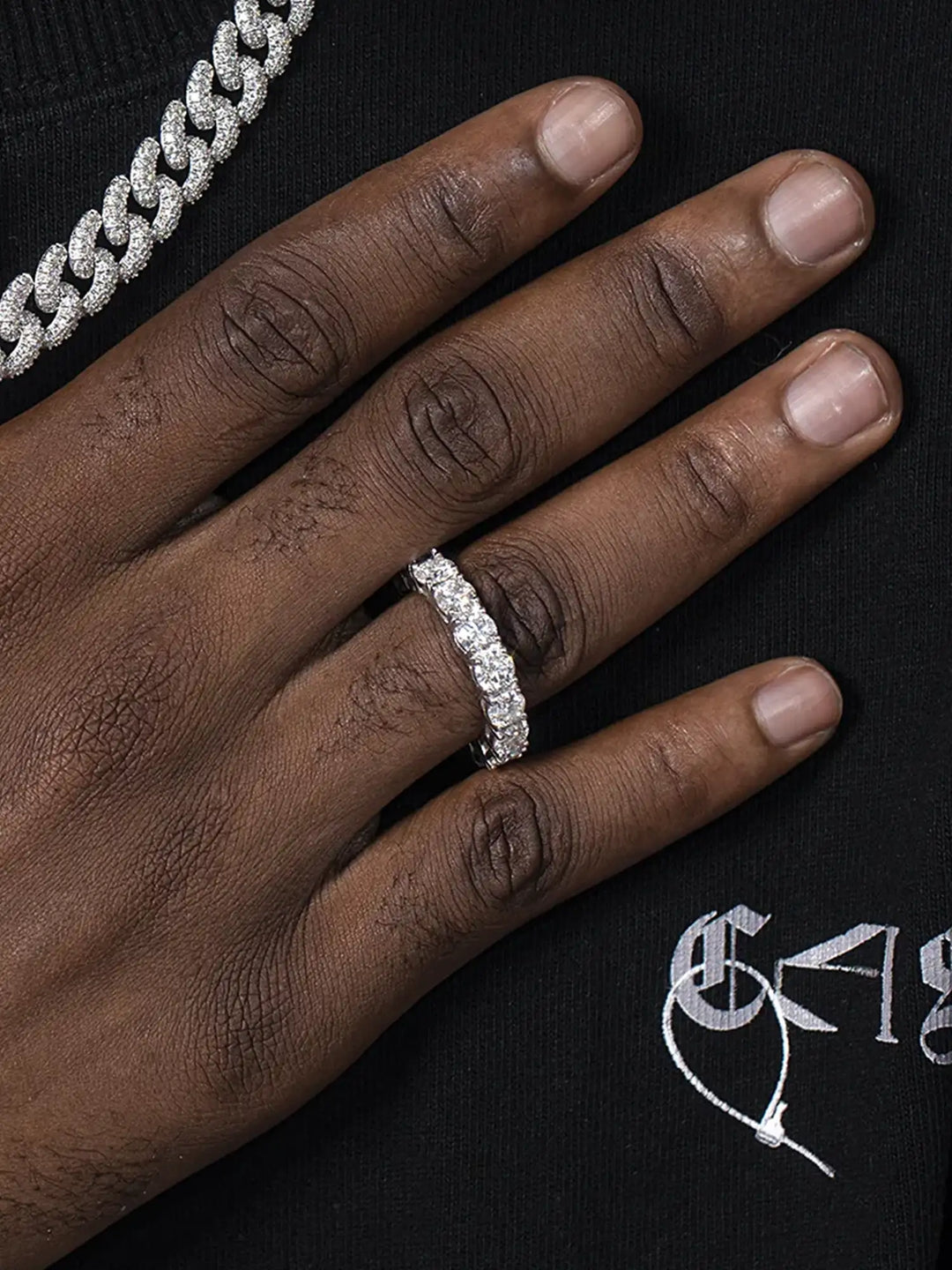 5mm Moissanite Eternity Ring