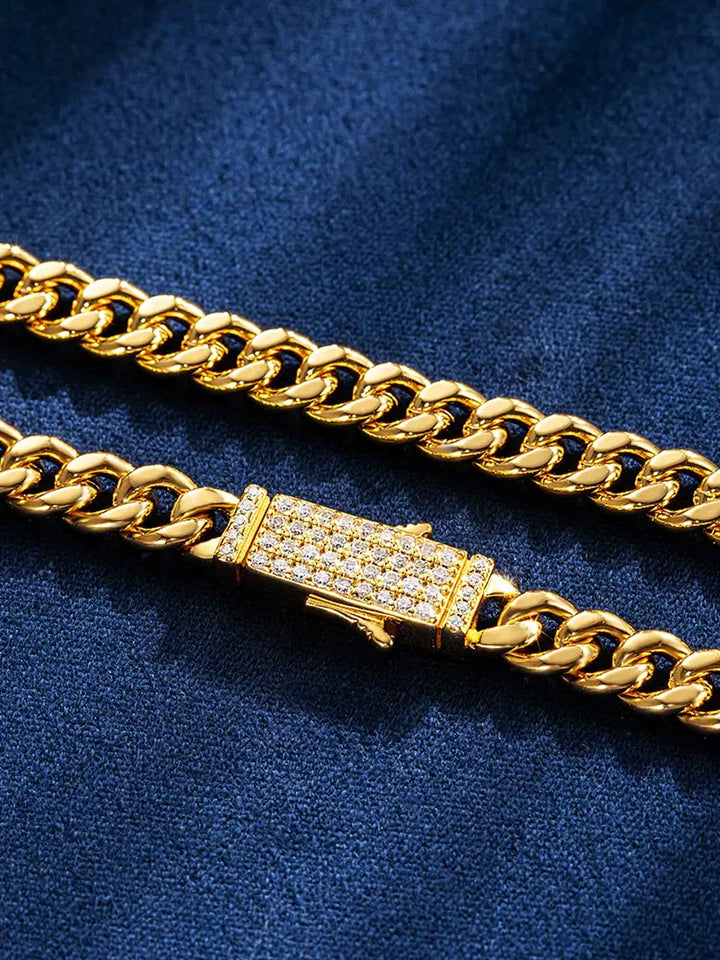 S925 5mm Miami Micro Cuban With Moissanite Clasp