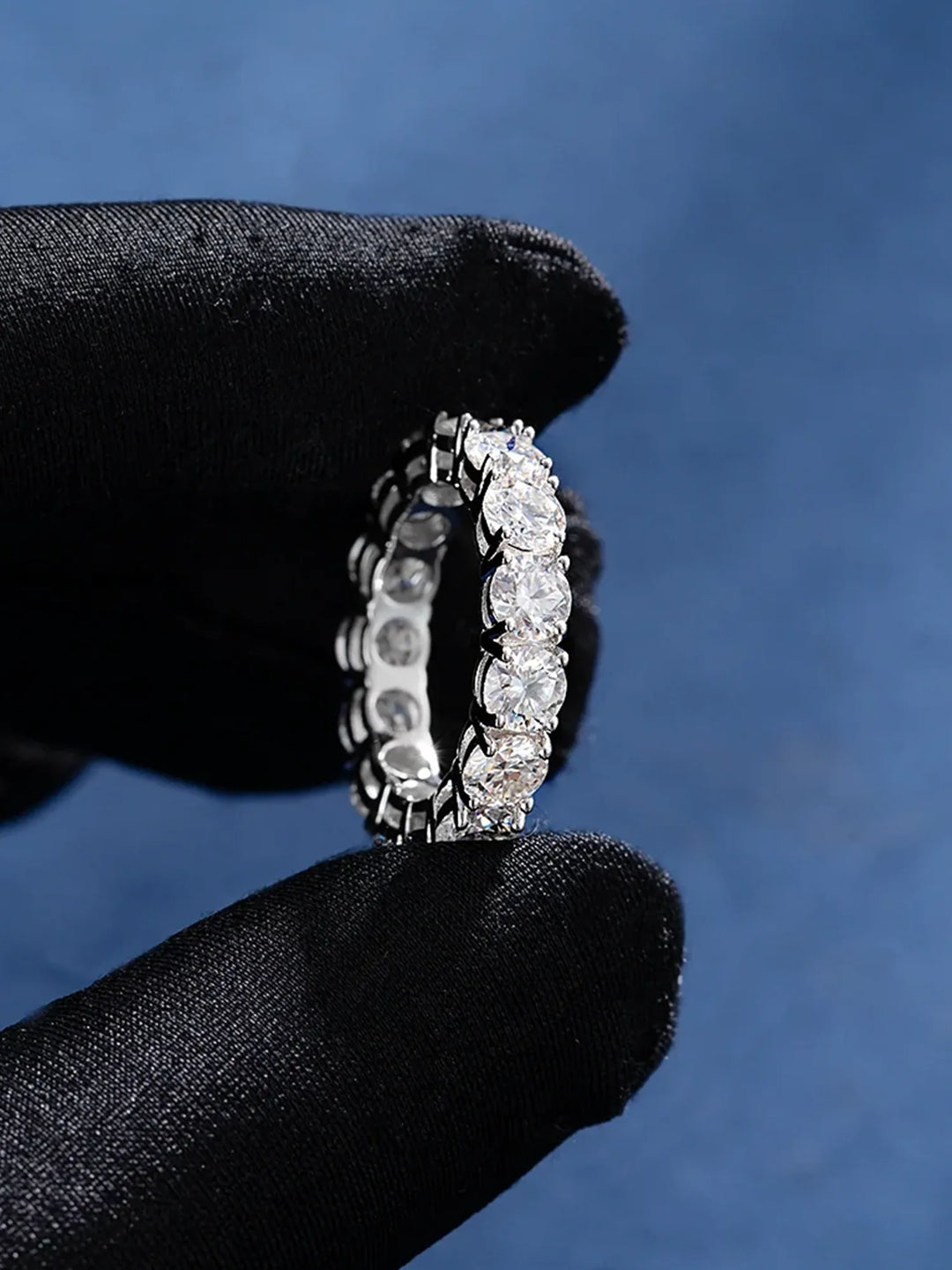 5mm Moissanite Eternity Ring