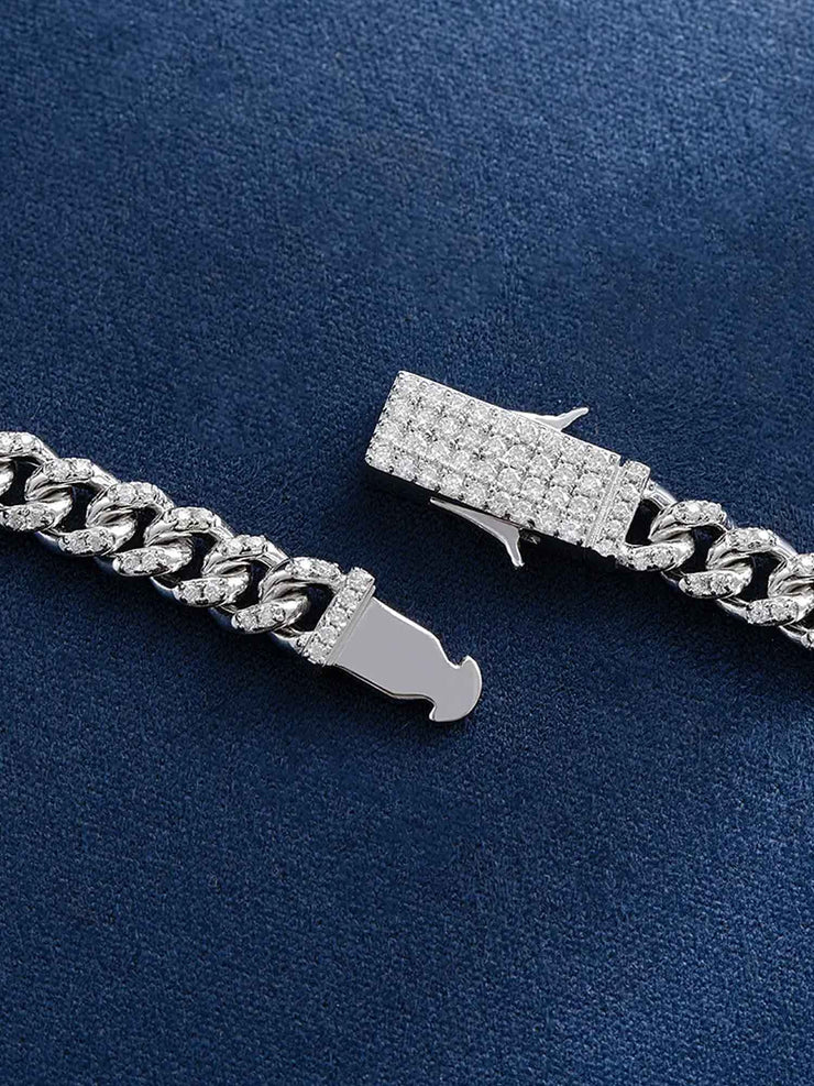 5mm S925 Moissanite Cuban Bracelet
