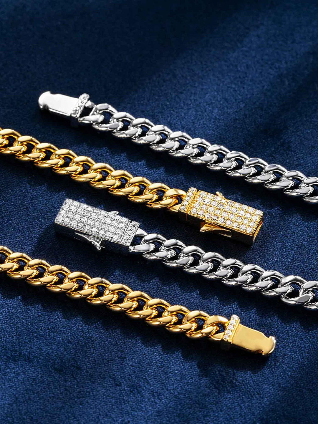 S925 5mm Miami Micro Cuban With Moissanite Clasp