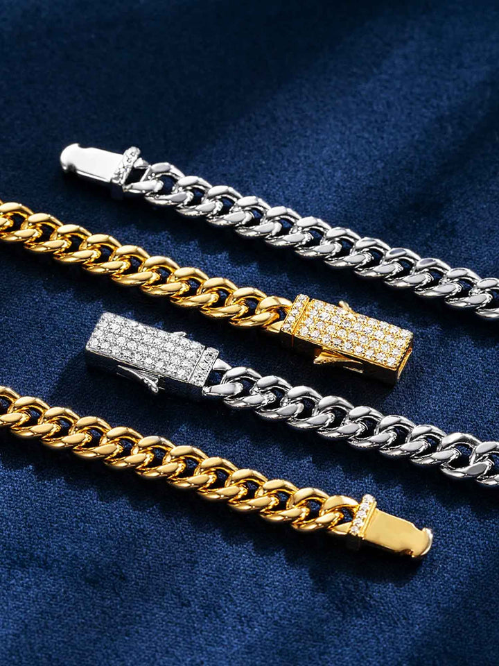 S925 5mm Miami Micro Cuban With Moissanite Clasp