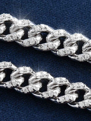 5mm S925 Moissanite Cuban Bracelet