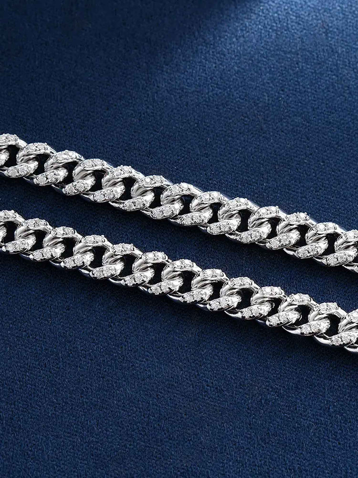 5mm S925 Moissanite Cuban Bracelet