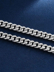 5mm S925 Moissanite Cuban Bracelet