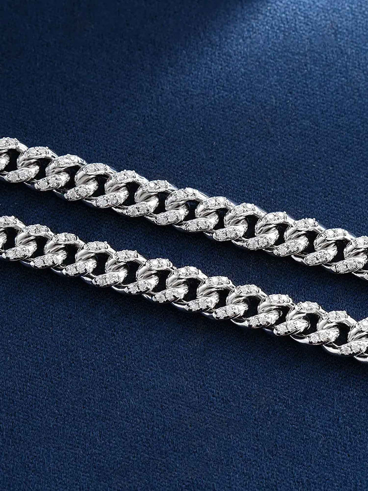 5mm S925 Moissanite Cuban Bracelet
