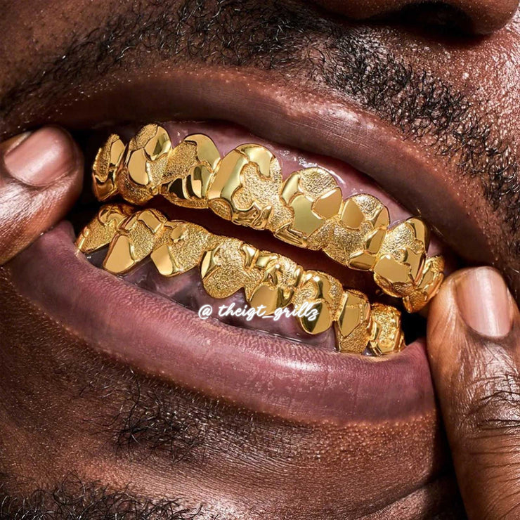 Custom Jigsaw Diamond Dust Grillz