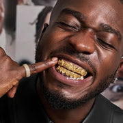 Custom Jigsaw Diamond Dust Grillz
