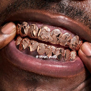 Custom Jigsaw Diamond Dust Grillz