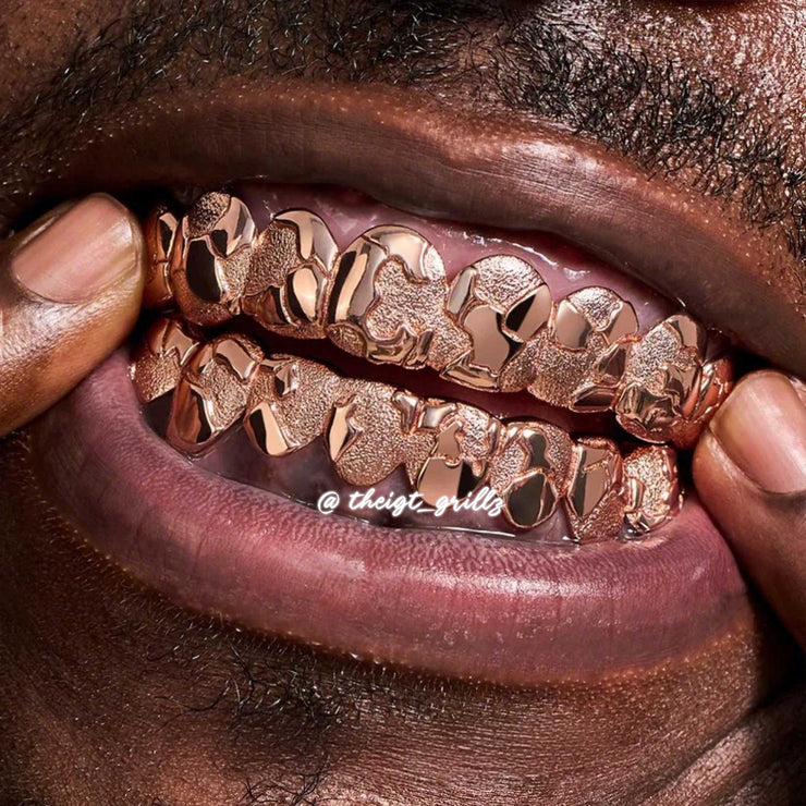 Custom Jigsaw Diamond Dust Grillz