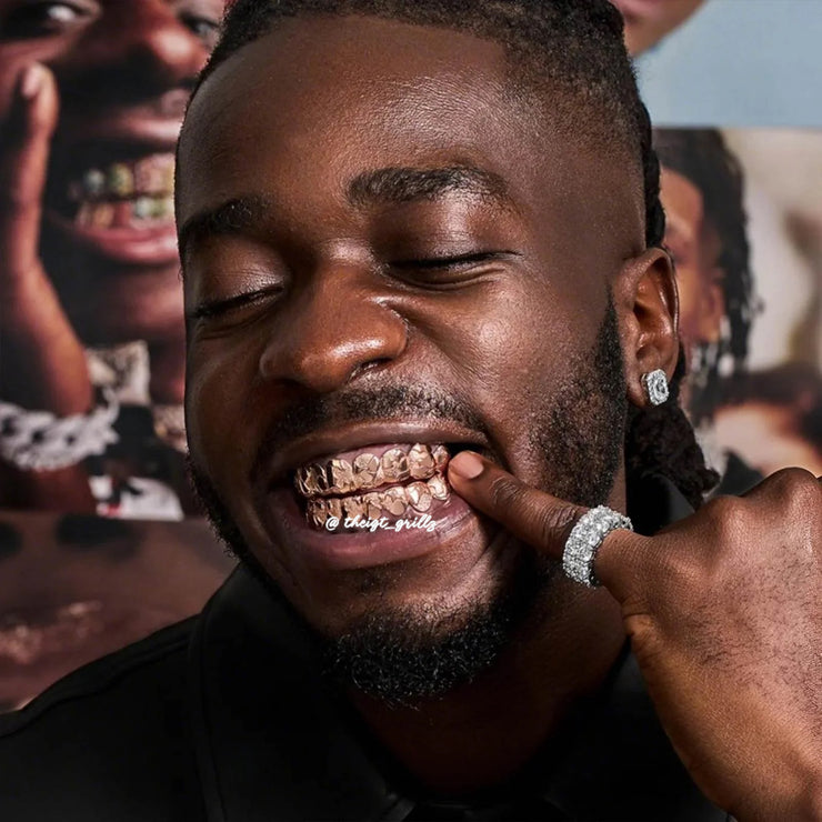 Custom Jigsaw Diamond Dust Grillz