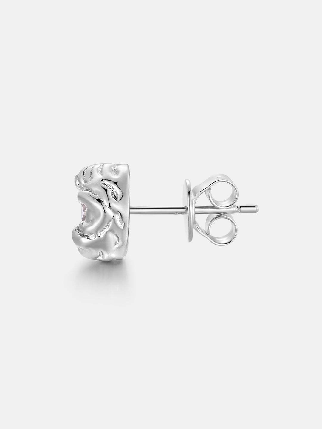6MM Moissanite Fluid Stud Earrings