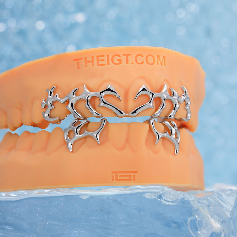 6 Top 4 Bottom Tribal Plain Grillz