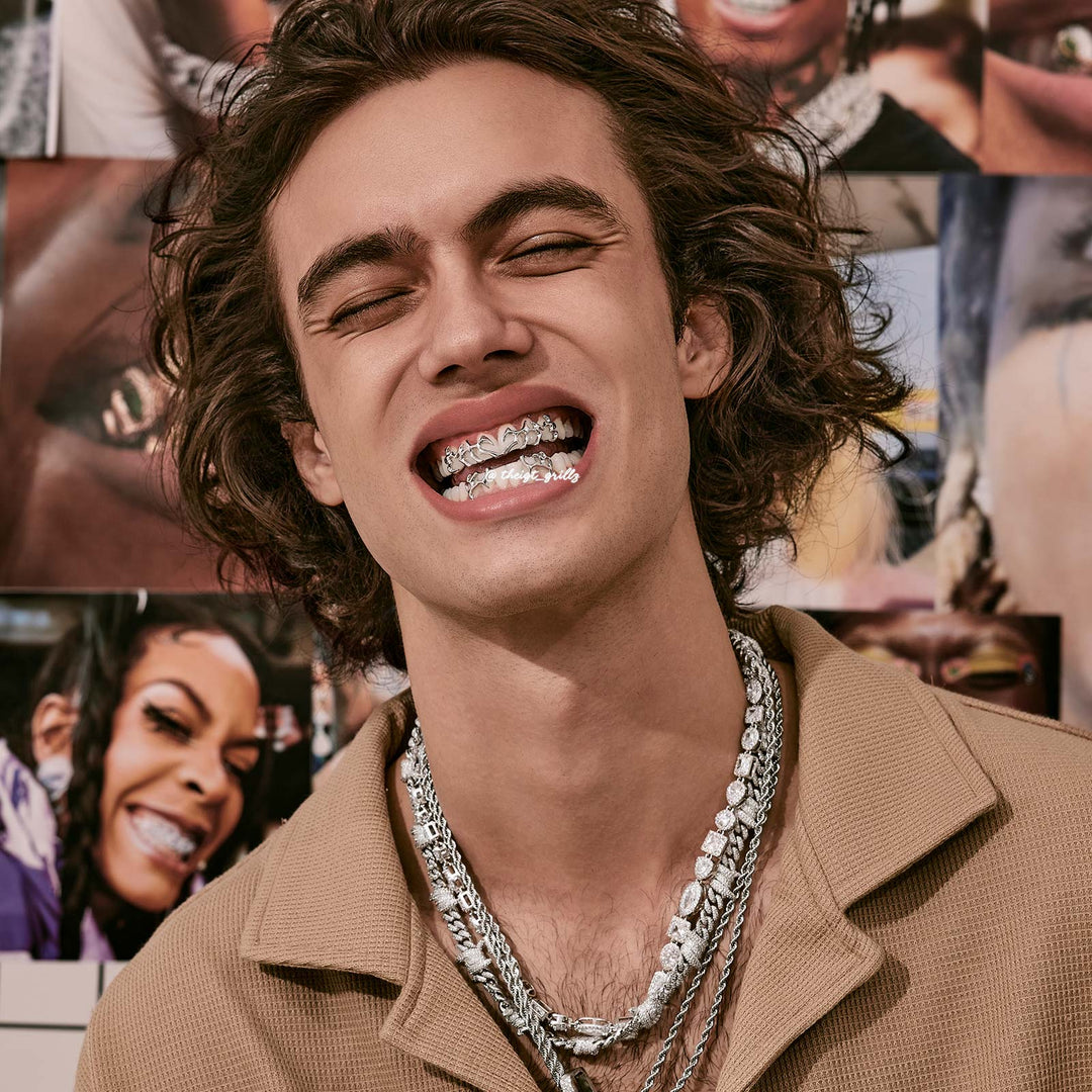 6 Top 4 Bottom Tribal Plain Grillz
