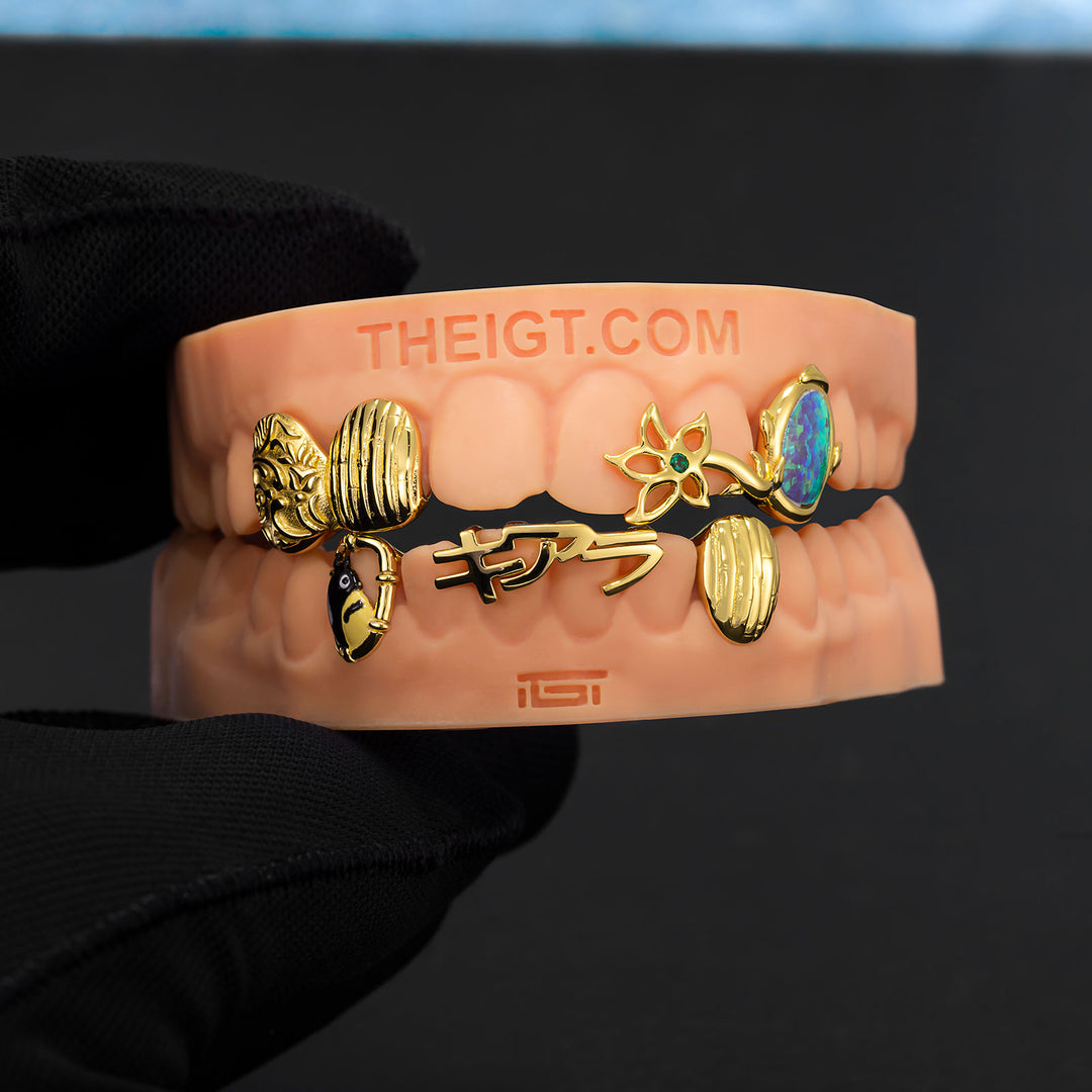 Green Opal Bamboo Grillz