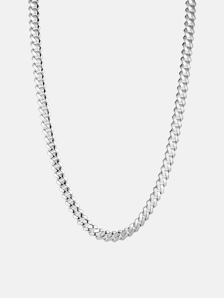 8mm Miami Prong Link Chain with Iced Clasp