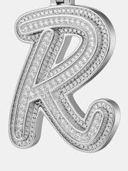 Custom Made R Moissanite Pendant
