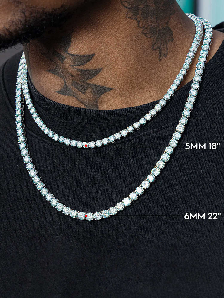 Rare Blue Moissanite Tennis Bracelet