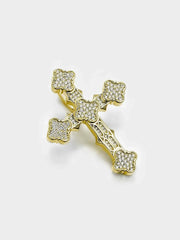 S925 Moissanite Eastern Orthodox Cross Pendant