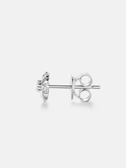 S925 Moissanite Catholic Cross Stud Earrings