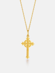 Solid Gold Celtic Cross Pendant