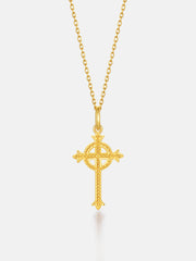 Solid Gold Celtic Cross Pendant